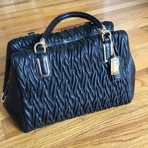 Authentic Mini Coach Satchel Handbag